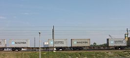 Trein met Maersk containers