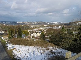 Winterlandschap rond Middleton-by-Wirksworth