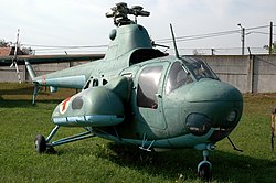 Mi–1M a szolnoki repülőmúzeumban