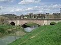 Der Staggia an der Eisenbahnbrücke von Poggibonsi