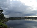 Rainstorm skirts over Keats Lake