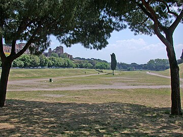 Veduta del Circo Massimo da nord, verso Porta Capena.