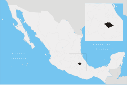 State of Tlaxcala within Mexico