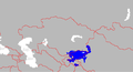 Kyrgyz Language distribution