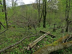 Krzyż na cmentarzu greckokatolickim