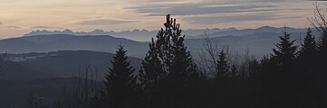 Widok z Łopusza na Tatry