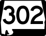 State Route 302 marker