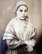 Photo of Bernadette of Lourdes, c. 1858