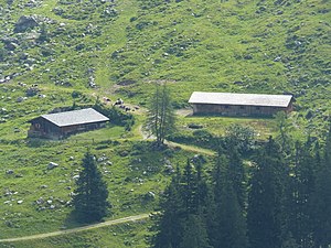Berndl-Hochalm von der gegenüberliegenden Talseite