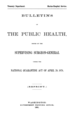 Historical cover of Bulletins of the Public Health