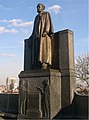 Carl Schurz statue at the 116th overlook at Morningside Park.