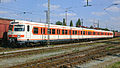 Prototype set 420 001 in orange and white livery