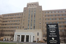 The Fitzsimons Building on the CU Anschutz Medical Campus.