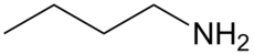 Structuurformule van n-butylamine