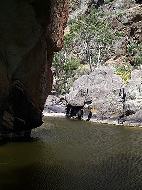 Onkaparinga – Verlauf im Nationalpark