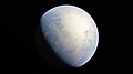 Image 60Artist's rendition of an oxinated fully-frozen Snowball Earth with no remaining liquid surface water. (from History of Earth)