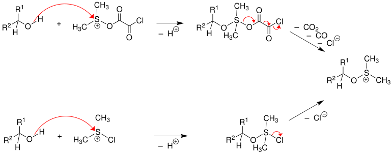 Mechanismus der Swern-Oxidation