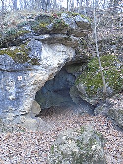 A Szentgáli-kőlik bejárata