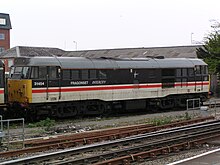 Locomotive 31454, in Fragonset livery on 16 April 2004