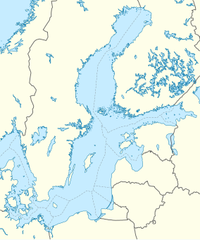 Map showing the location of Bothnian Sea National Park