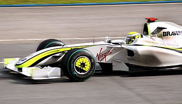 Jenson Button on his way to victory at the 2009 Malaysian Grand Prix.