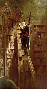 Der Bücherwurm (um 1850)