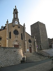 The church in Saint-Germain-au-Mont-d'Or