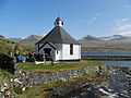 The octagonal church in Haldórsvík