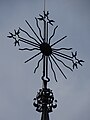 Cross on the tower of Kvetkai Church