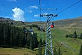 Gondelbahn von Grindelwald: Blick zur Bergstation auf dem Männlichen-Rücken