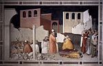 Papst Sylvester vernichtet einen Drachen und lässt zwei Magier wieder auferstehen, Bardi di Vernio-Kapelle in Santa Croce