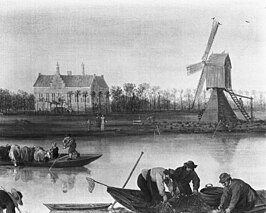 Voorloper van de Starrenburgerpoldermolen in 1642