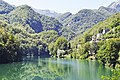 Veduta del paese e del lago