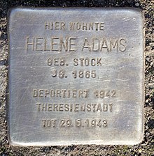 Stolperstein für Helene Adams