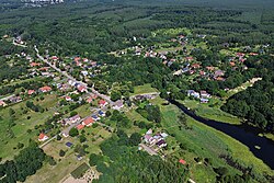 Aerial view of Jezierzyce