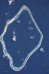 NASA image of Tureia Atoll.