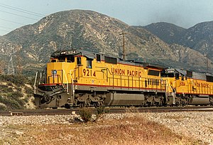 Union Pacific Railroad on Cajon Pass
