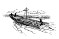 Image 65Most Missourians traveled longer distances by water, and large cargo was transported by bateaux (shown above). (from History of Missouri)