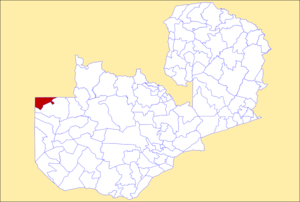 District location in Zambia