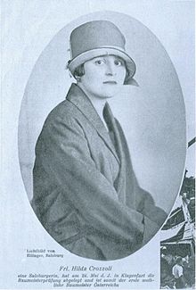 Hilda Crozoli në 1927-ën