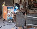 David Stromeyer Welding Up Bending Jig To Create Twists