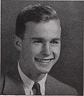 Bush in Phillips Academy's 1942 yearbook