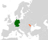 Location map for Germany and Moldova.