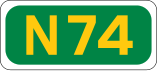 N74 road shield}}