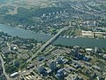 Luftbild der Kurt-Schumacher-Brücke 2003
