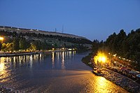 Köprü üzerinden Dicle Nehrine bakış