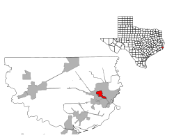 Location of Pinehurst, Texas