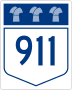 Highway 911 marker