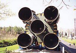 Saturn V boosters at United States Space & Rocket Center, 2007