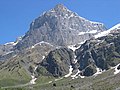 Unbenannter Gipfel (2952 m) vor dem Hinter Schloss (3133 m, nicht sichtbar, höchster Gipfel des Schlossbergs)